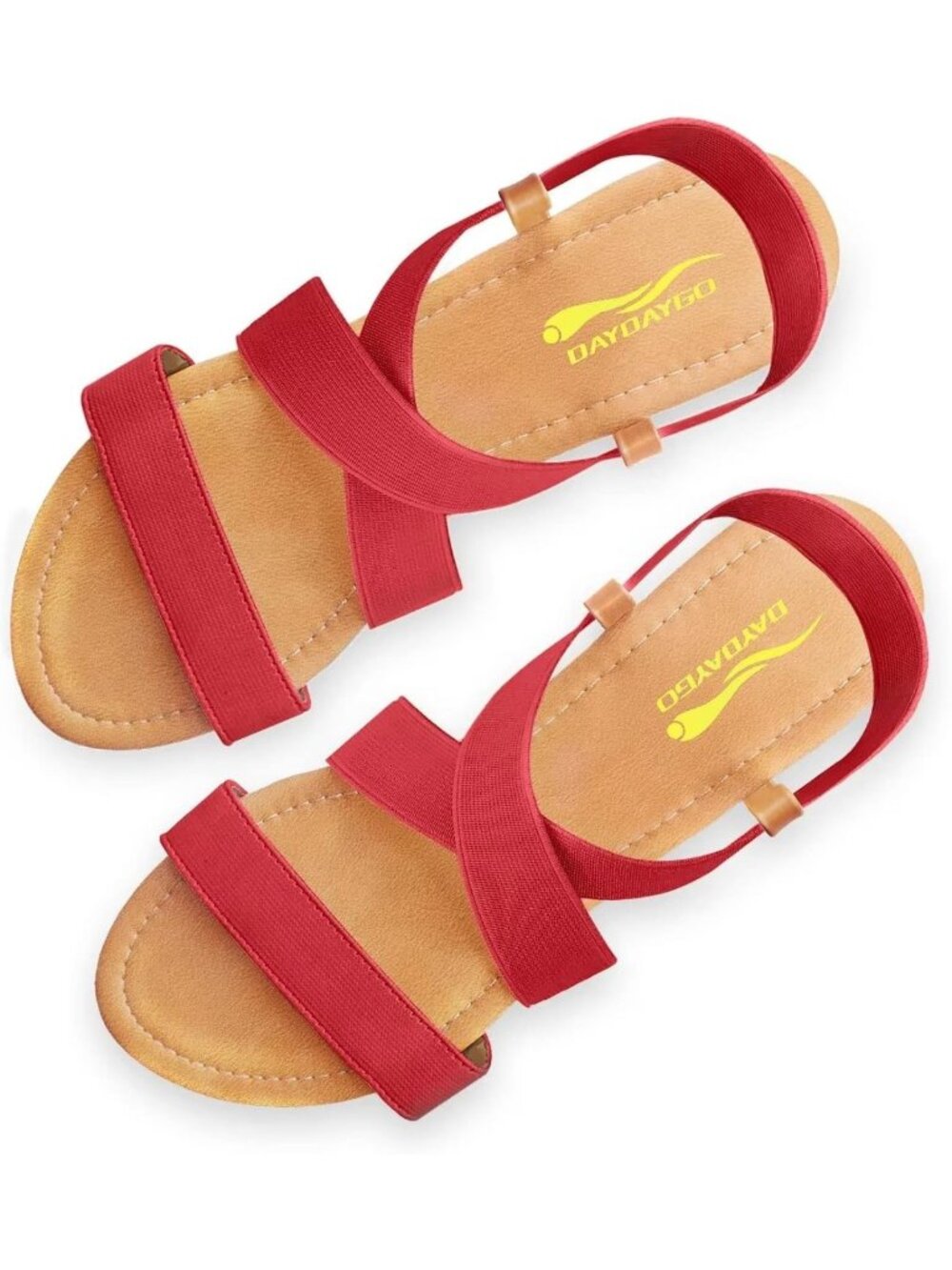 Stylish Women's Elastic Flat Sandals - Comfortable Summer Footwear for Everyday